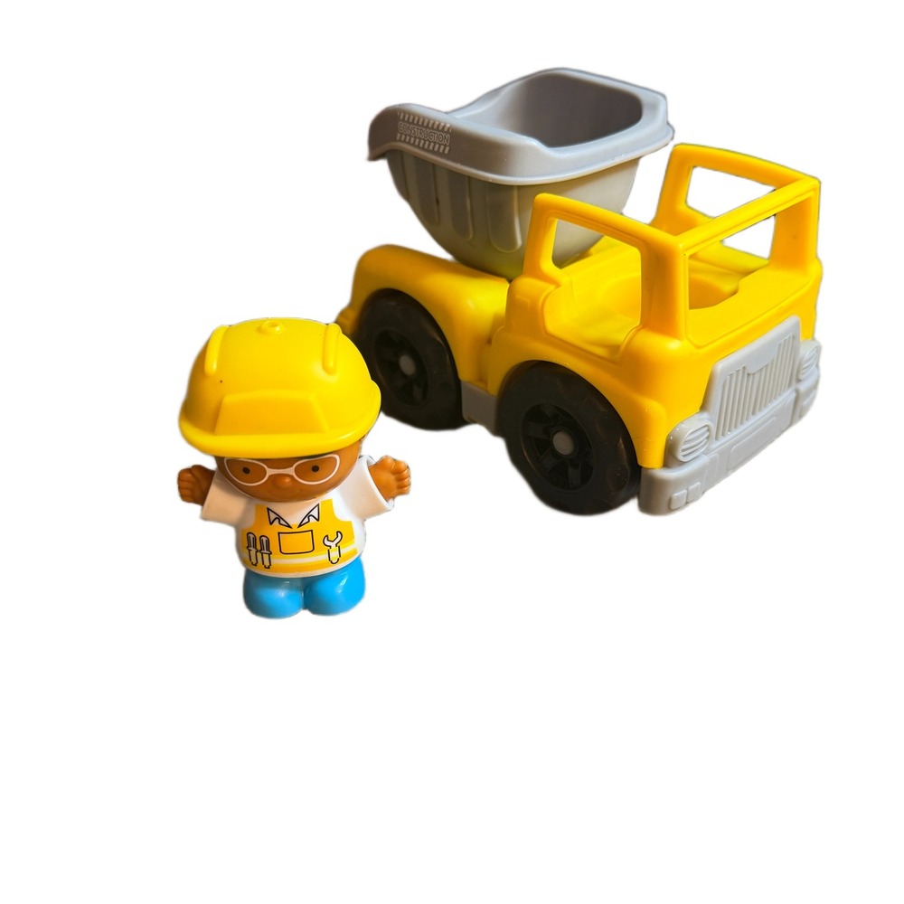 Playgo Mini Wheels Yellow Construction Worker Dump Truck with Driver Figure